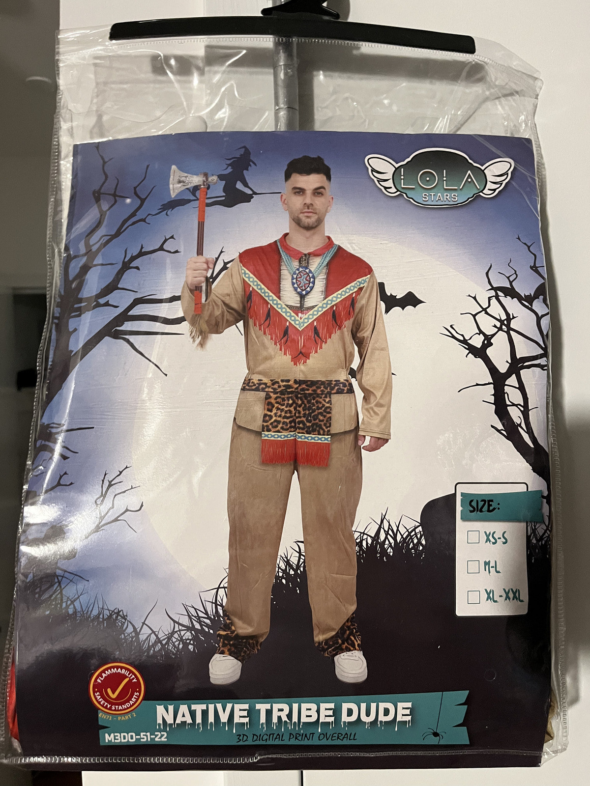 Native Tribe Dude - NEW Men 3D Printed Halloween Costume Jum