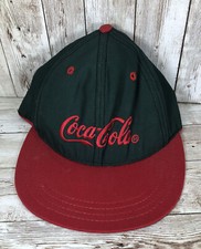 Coca-Cola Vintage Snapback Hat Red & Green Made in USA