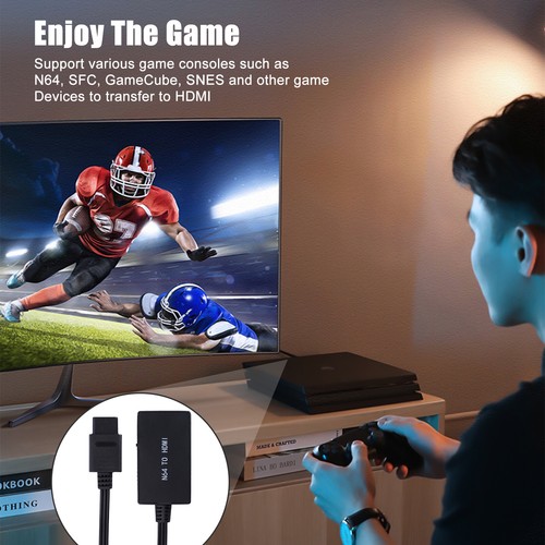 N64 To HDMI Converter HD Link Adapter Cable For Nintendo Gamecube NES SNES US - Picture 9 of 12