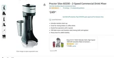 Proctor Silex 60200  2-Speed Commercial Drink Mixer