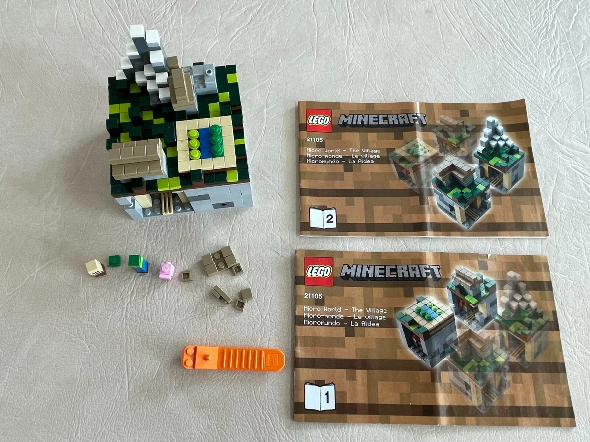 LEGO Minecraft: The Village (21105); 3 missing and 1 broken piece