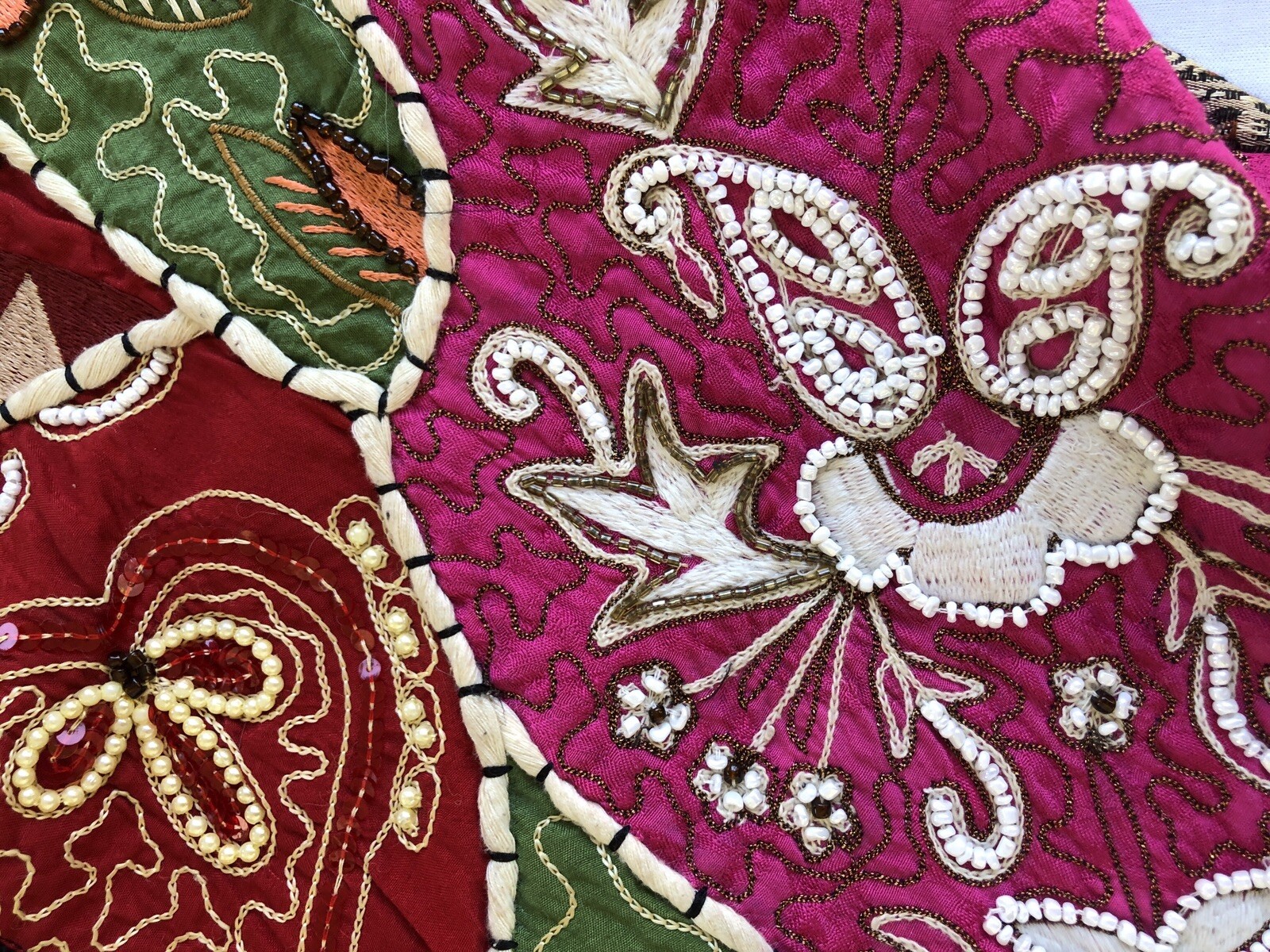 Vtg Colorful Patchwork Button Front Jacket Unbran… - image 8