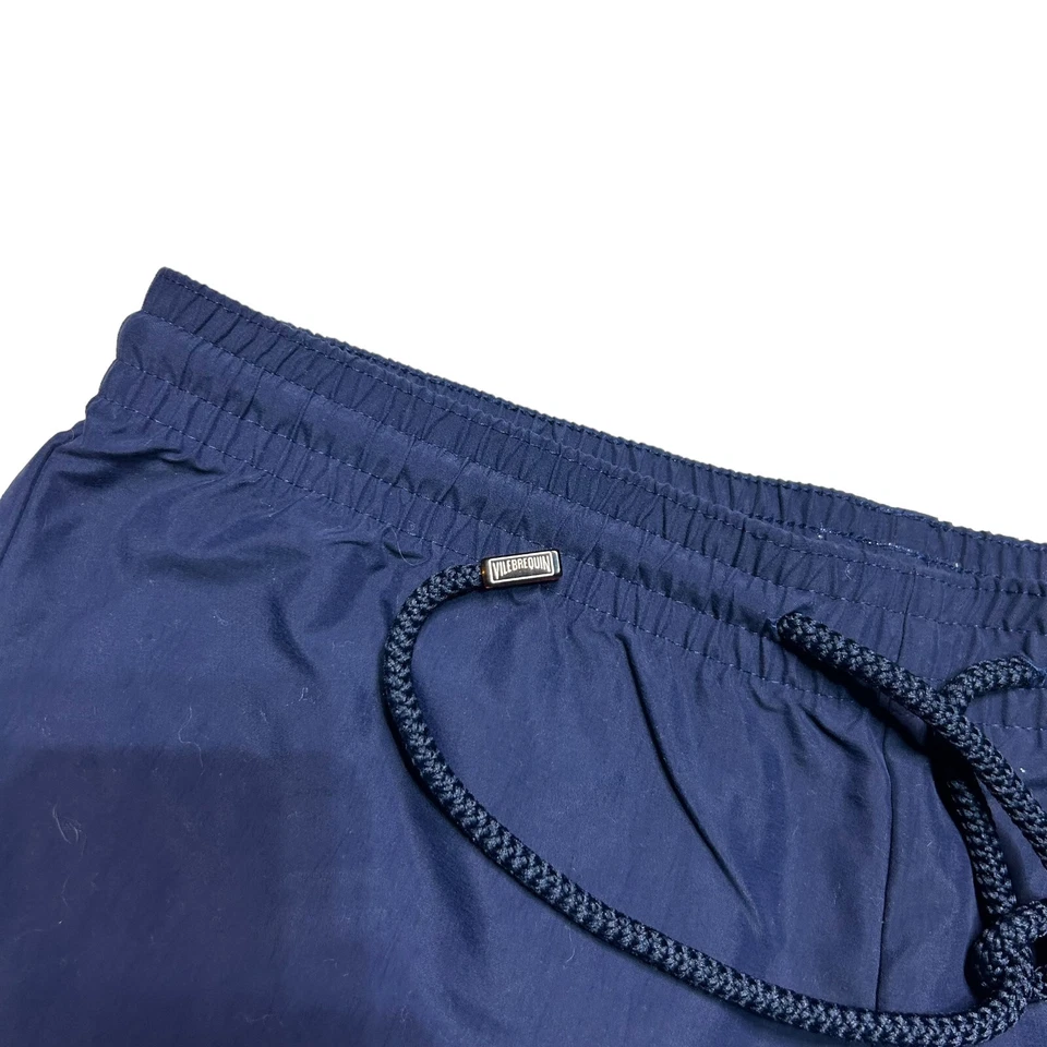 Pantalones Cortos de Natación Vilebrequin Para Mujer 10 Azul Marino Cordón Elastizados Playa Piscina Foto 4 de 4