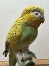 Wagner&Apel Porzellan-Figur Wellensittich gelb grün