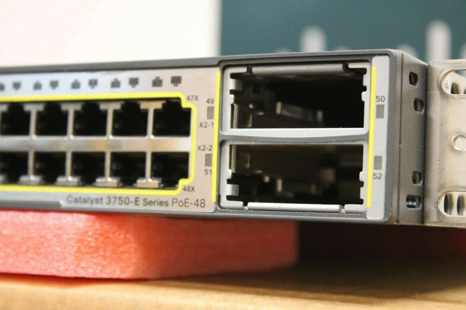 Cisco Catalyst 3750-E PoE-48 10/100/1000 POE   2x10GE PORT 750W WS-C3750E-48PD-S - Image 2 of 4