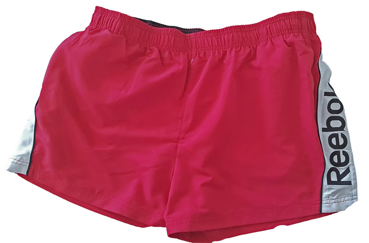 REEBOK Herren Badeshorts Badehose Swim Shorts rot XL NEU