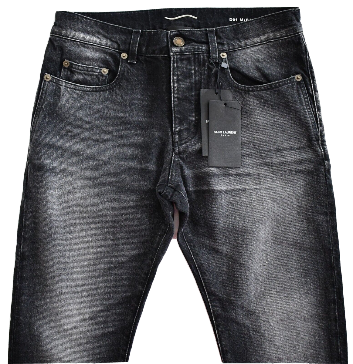 🆕️ SAINT LAURENT Paris D01 M/SL-LW Black SLIM FIT LOW 🆕️ SAINT LAURENT Paris D01 M/SL-LW Black SLIM FIT LOW