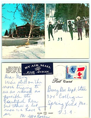 S04-6991, HOTEL LA RESERVE, CANADA C1950S TO USA, POSTCARD