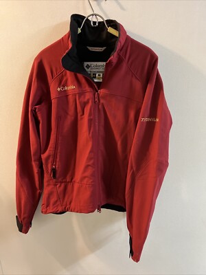 Columbia Titanium Jacket Womens Medium Red Schoeller Dryskin - Main Image