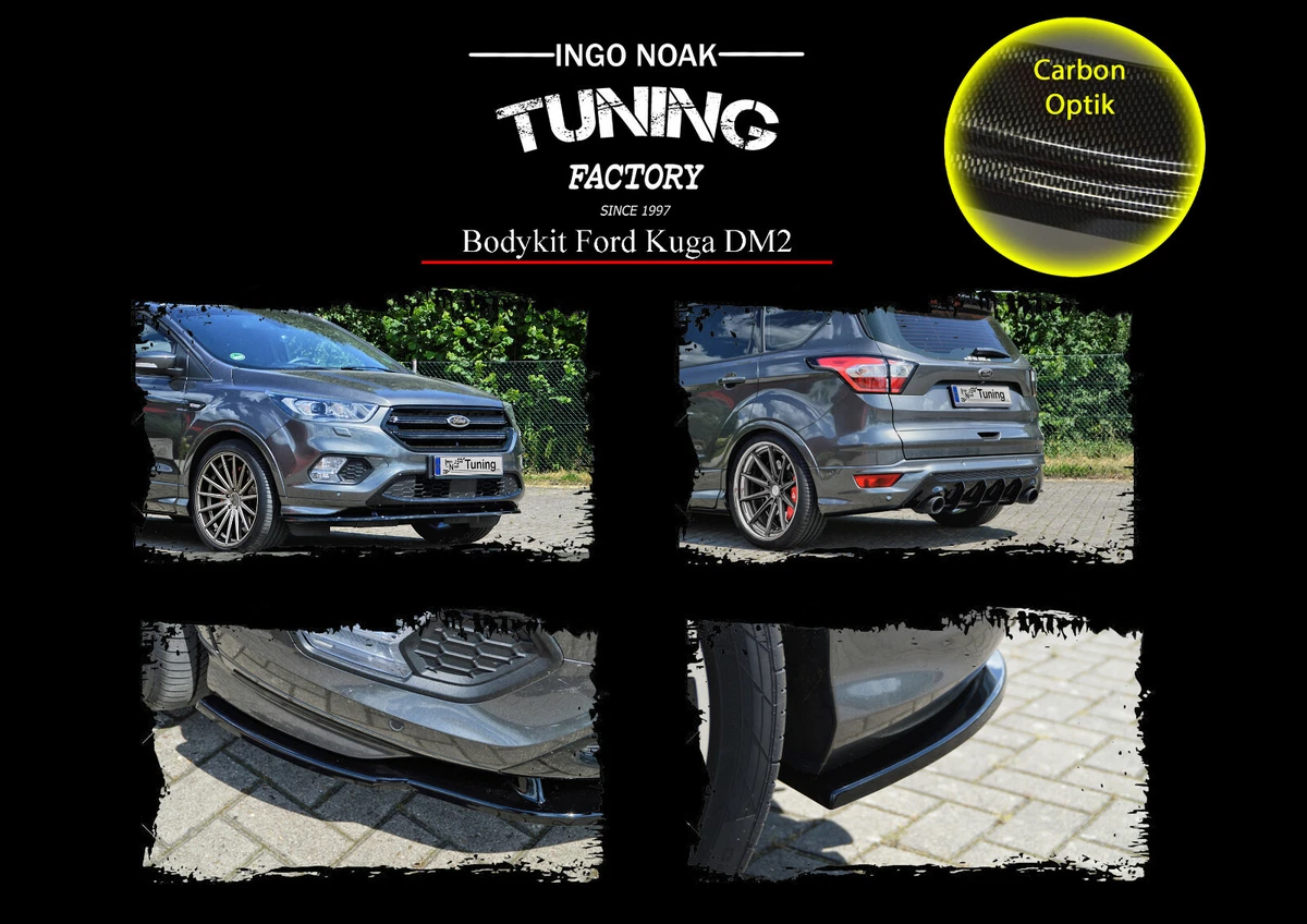 Bodykit Frontspoiler Heckdiffusor Flaps aus ABS für Ford Kuga DM2