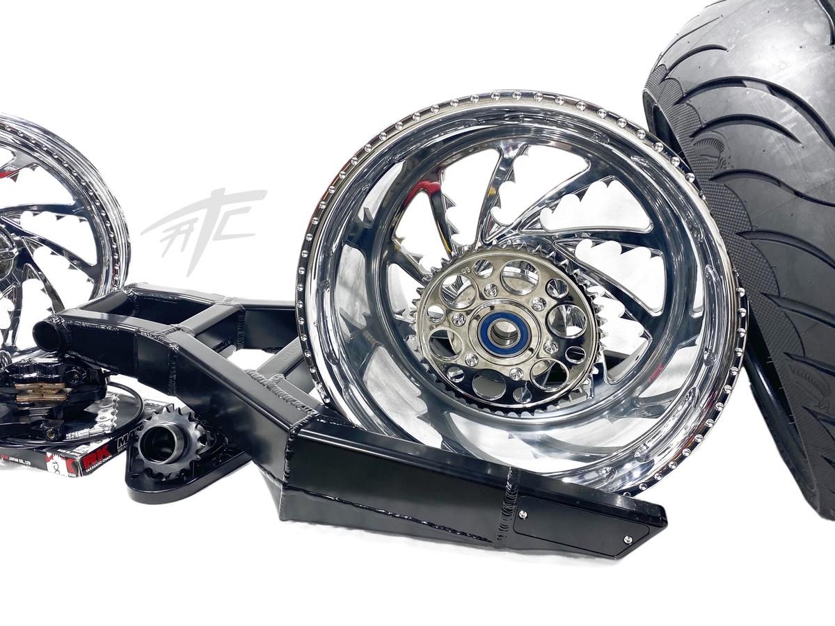 NINJA 360 OSD FAT TIRE KIT CHROME PIRANHA WHEELS 12-25 KAWASAKI