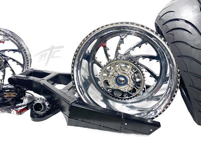 NINJA 360 OSD FAT TIRE KIT CHROME PIRANHA WHEELS 12-25 KAWASAKI