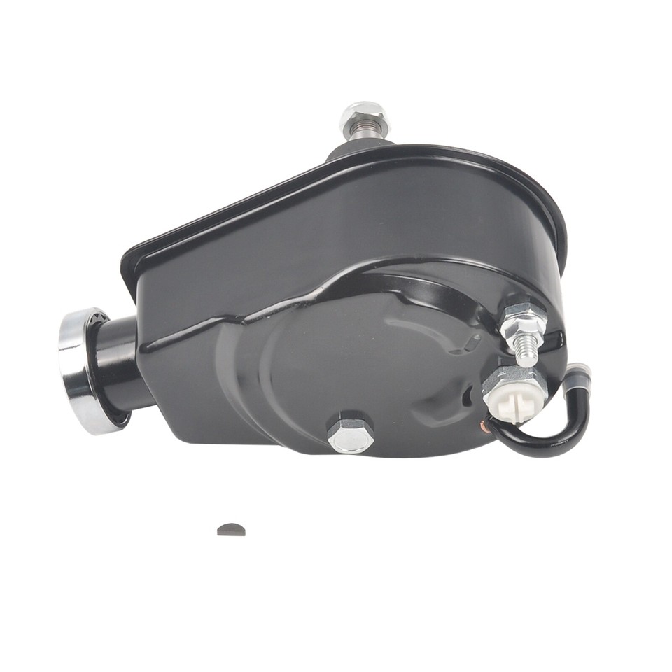 GM Power Steering Pump Double Pulley | 2 Groove Saginaw Type Bolt On Black