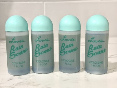 4X MEM Love's Rain Scent Cologne perfume for women, vintage