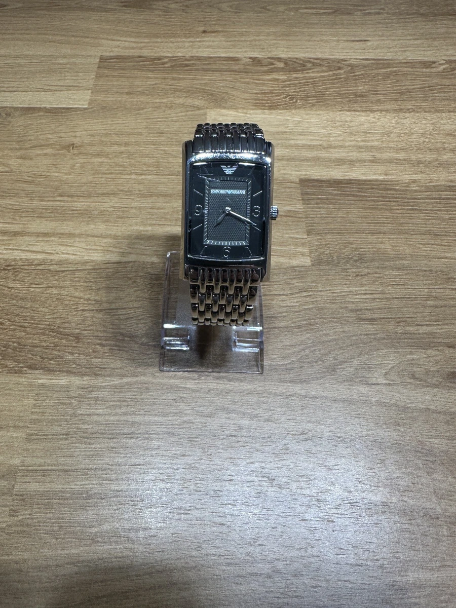 Emporio Armani AR0149 men s watch rectangular solid stainless