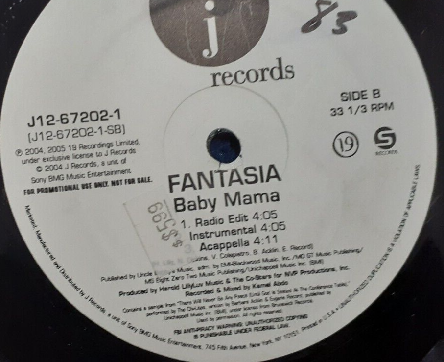 Fantasia Baby Mama, It's All Good Vinyl Record Single eBay