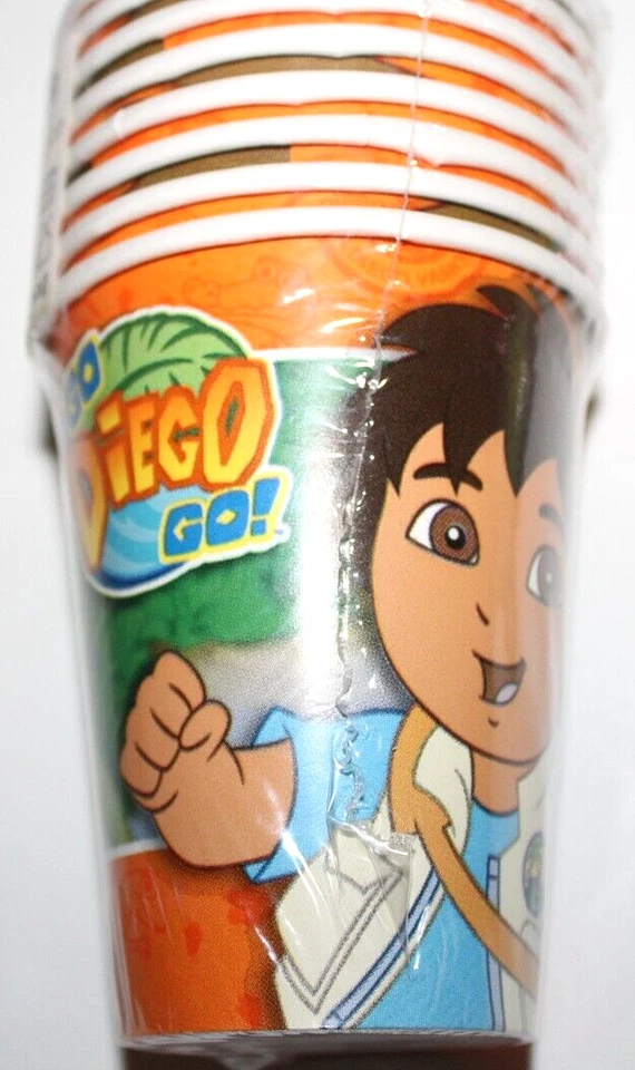 Tazas de fiesta de papel frío/caliente DesignWare 9 fl. OZ x 16 tazas - Go Diego Go! Foto 2 de 2