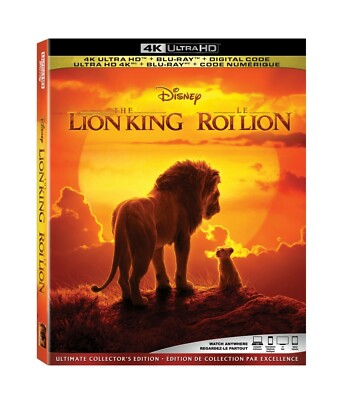 The Lion King (4K Ultra HD) (Blu-ray) (2019) with special feature, SEALED   