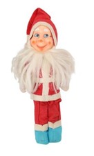 Vintage Santa Claus Elf Gnome Doll 12" Celluloid Face
