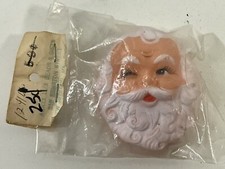 Vintage Fibre Craft Winking Santa Doll Face Rubber 3"" Christmas DOLL MAKING