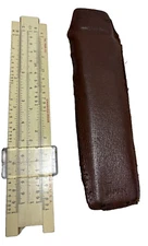 Charvoz- Roos Model PSR-101  Pocket Slide Rule with Case 6" Made in USA