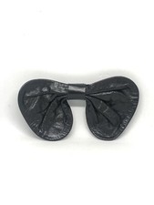 Dance Hair Accessory Leather Black Hair Clip Cheer Bow 5.5  