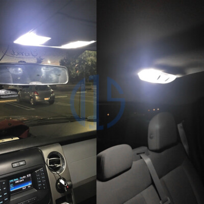 12 x White LED Interior Package License Plate Lights for 1997-2014 Ford F150 
