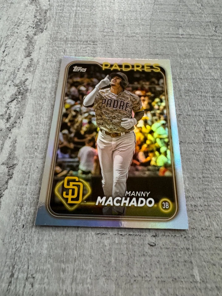 Manny Machado 2024 Topps Holo Foil Board Parallel San Diego Padres #550 - Image 2 of 4