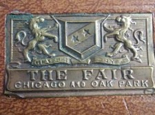 The Fair Department Store Chicago Vtg Hardshell Eyeglasses Case