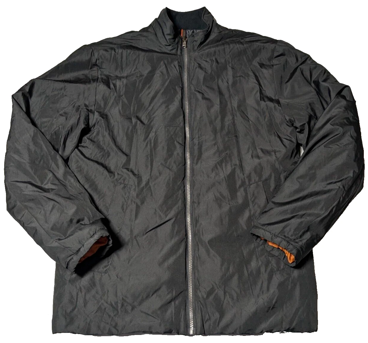 HAWKE & CO Men Small Black Lined Full Zip Performance Jacket