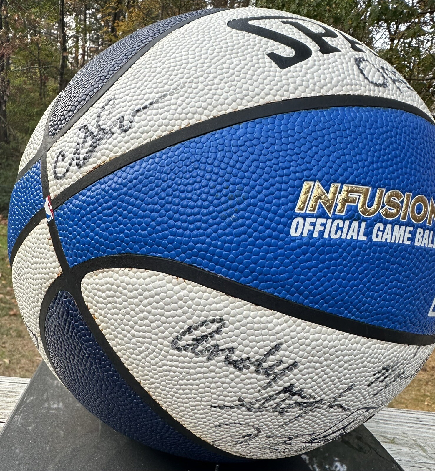 Arkansas Rim Rockers Basketball Ball 2005-06 Game Used Auto Opener NBA D-League view 7