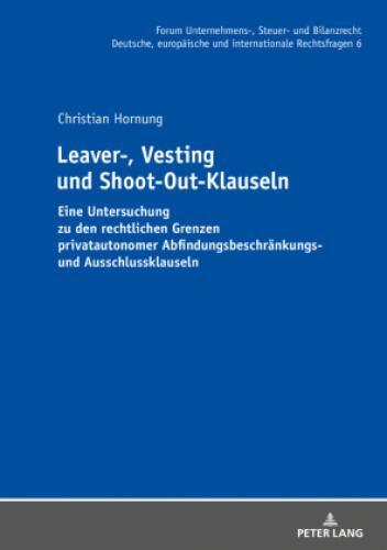 Thumbnail - Leaver-, Vesting- Und Shoot-out-klauseln Eine Untersuchung Zu Den