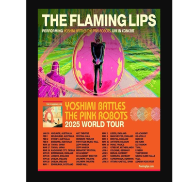 Poster The Flaming Lips Yoshimi Battles The Pink Robots World Tour