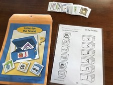 Listen for the sound  Grades prek-k language Arts file folder game teacher