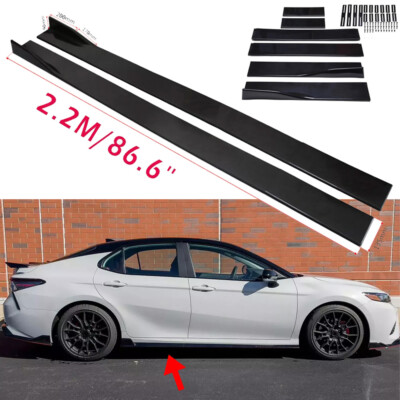 Fit 86.6''Side /Skirt /Splitter Extension Rocker Panel For Toyota Camry ...