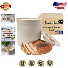 3.75L Wide-Mouth Sourdough Starter Jar - Prem...