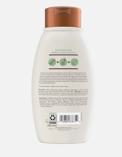 Acondicionador mezcla de proteínas vegetales Aveeno 12 fl oz control del frizz y nutritivo... Foto 3 de 3