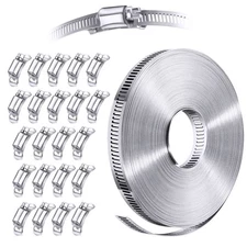 Stainless Steel Large Band Hose Clamp System Assortment DIY, Diameter Options...