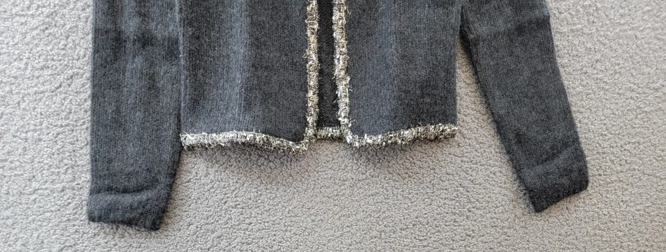 Cárdigan para mujer Rag & Bone Davies mezcla de lana XS carbón ribete en contraste L/S Foto 4 de 4