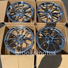 20" CHROME FULL GT4 STYLE FORGED WHEELS RIMS FIT 2016+ PORSCHE 718 CAYMAN 982