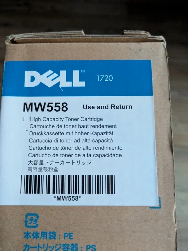 Alte Toner Cartridge für DELL MW558 1720 - Druckkassette in OVP