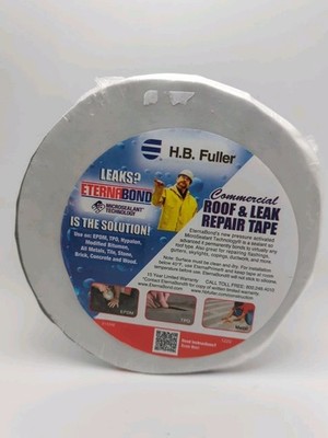 H.B. Fuller EternaBond Commercial Roof Leak Repair Tape White 4'' x 50' Roll New