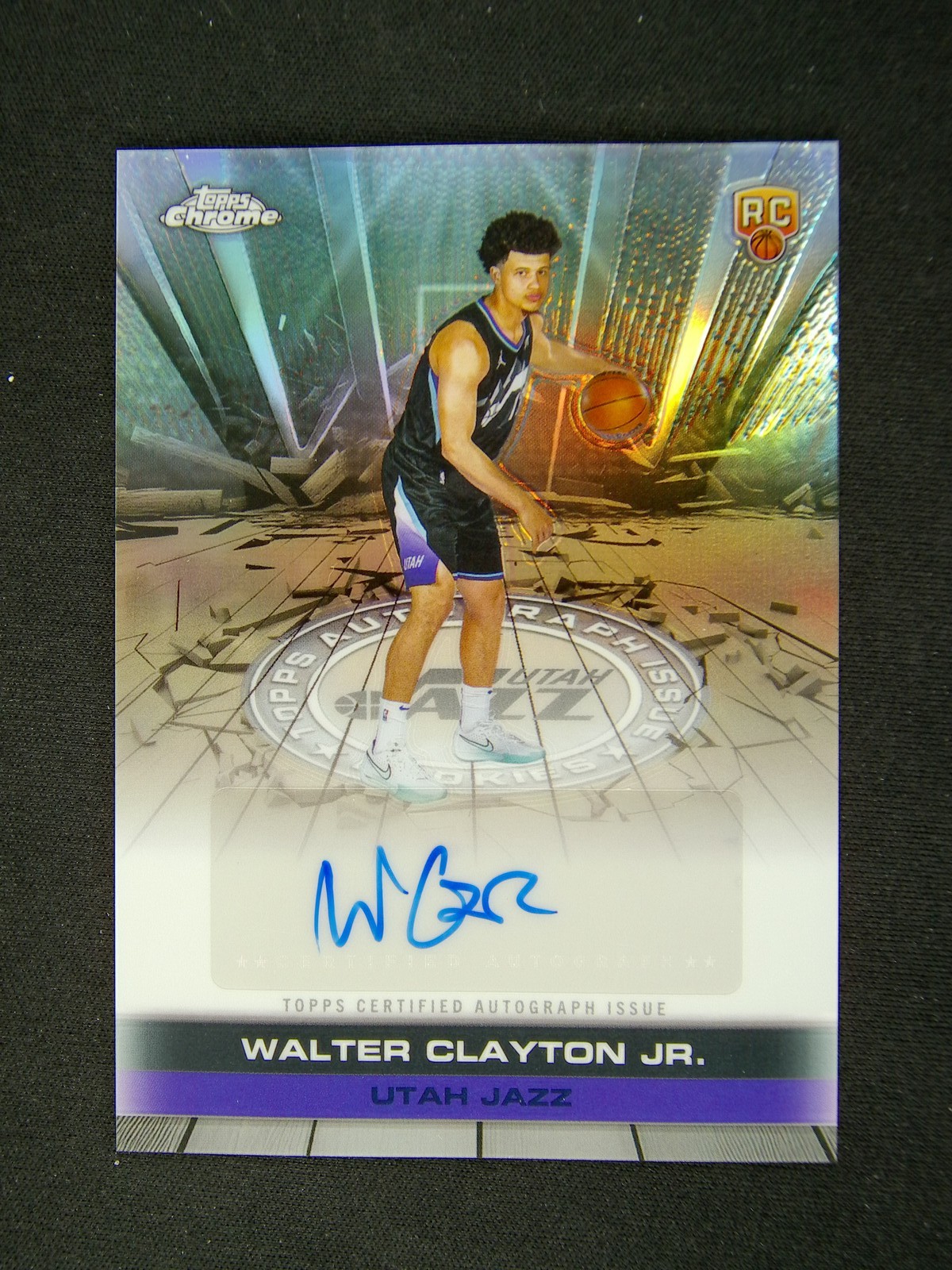 2025-26 Topps Chrome Walter Clayton Jr. RC Next Stop Auto Refractor