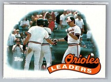1989 Topps #381 Orioles Leaders