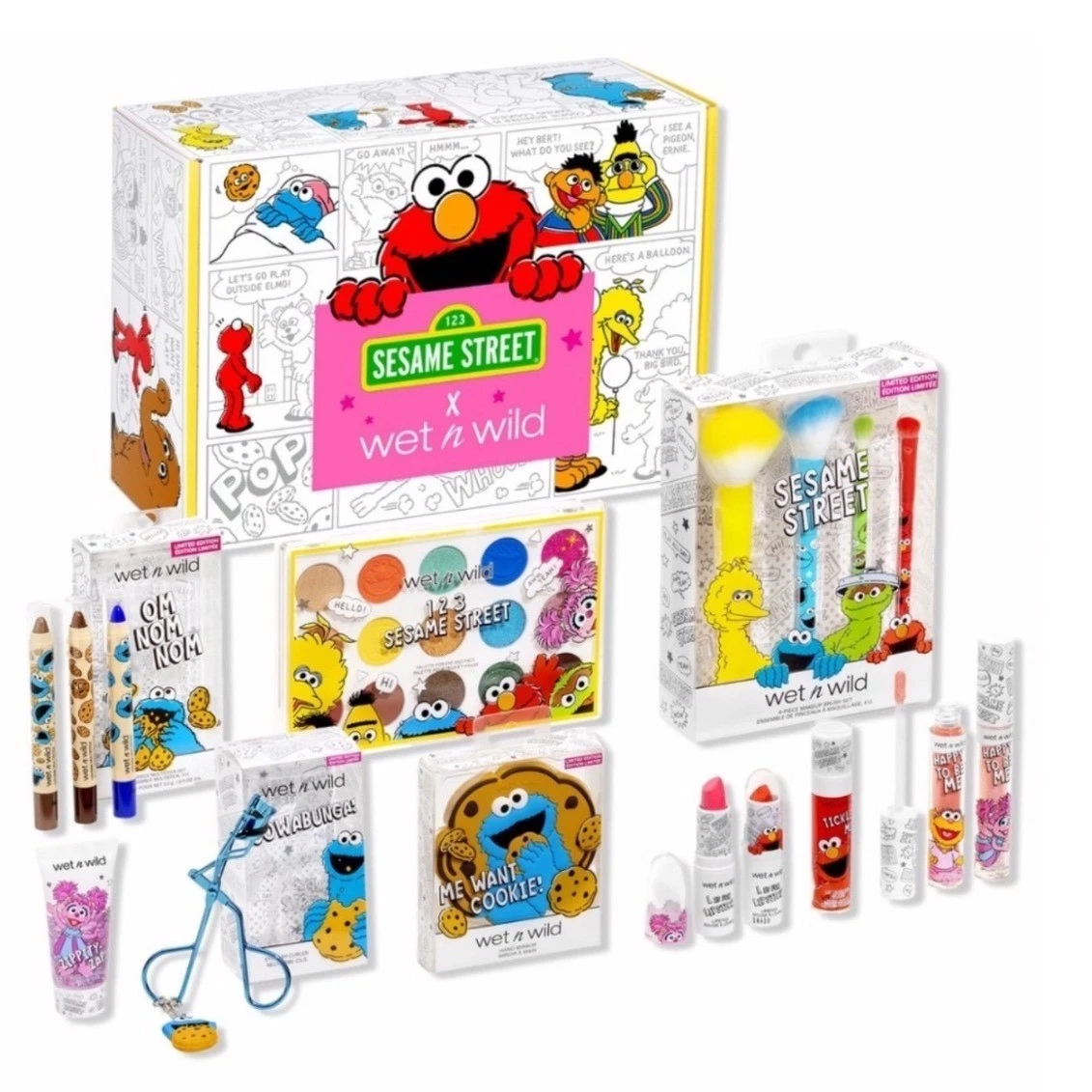 Wet n Wild Sesame Street Full Collection Set PR Box New Limited Edition Makeup
