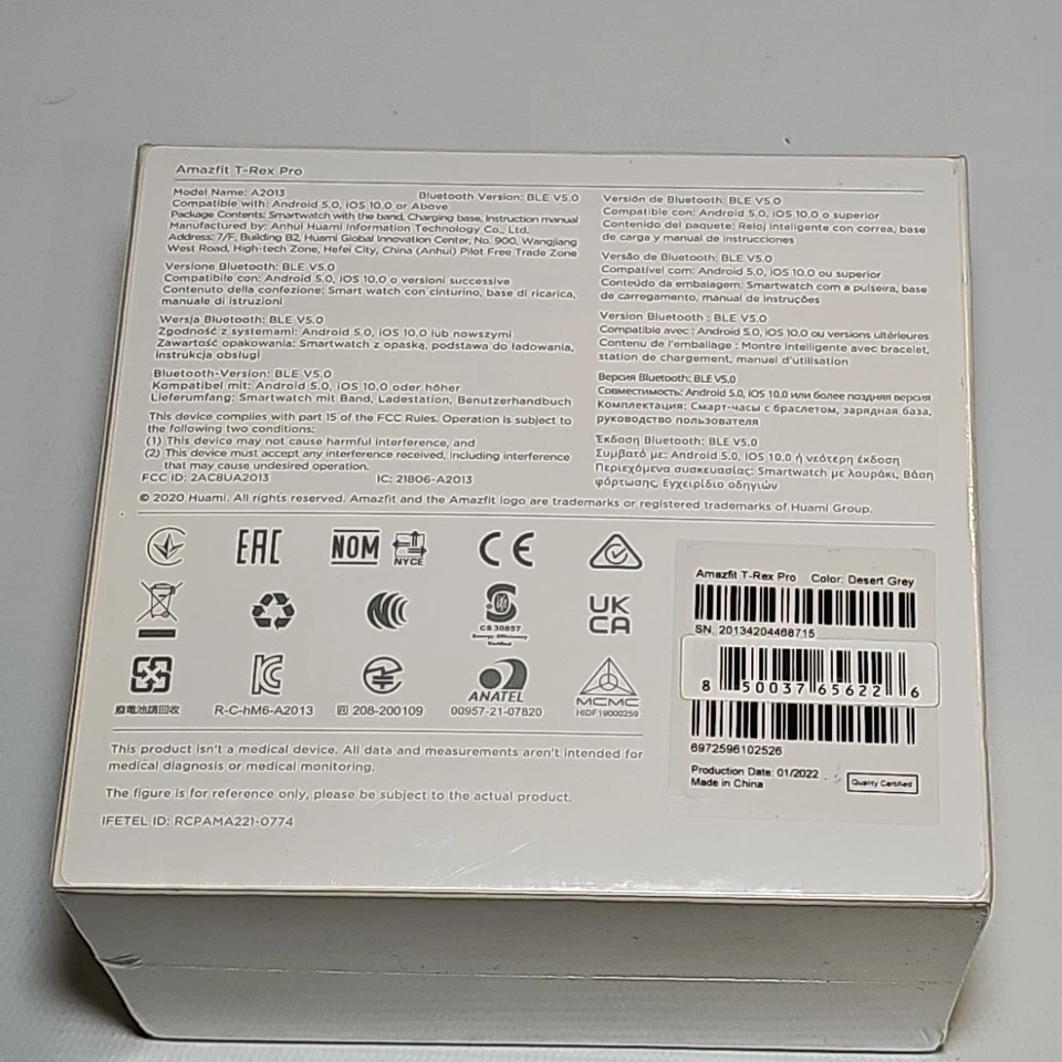 Amazfit T-Rex Pro Smart Watch 1.3” Display GPS Fitness Watch - Grey, New Sealed! - Image 4 of 4