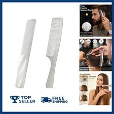 2 Pcs Stainless Steel Fine Tooth Comb Set, Unbreakable Anti-Static Hair Combs