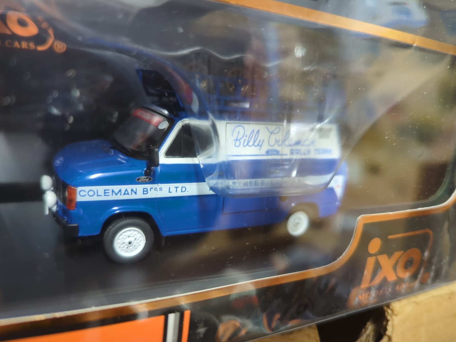 1/43 IXO FORD TRANSIT MK2 BILLY COLEMAN RALLY SERVICE VAN. RAC444x