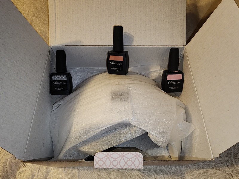 Jamberry Colourcure Lamp, Clear Coat, Ballet Slipper & Don't Mind Me USED ONCE