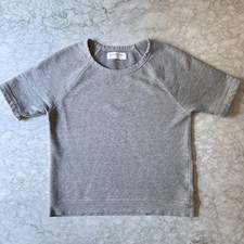 Everlane Women's Gray Crewneck Sweatshirt Short-Sleeve Size Small S Casual